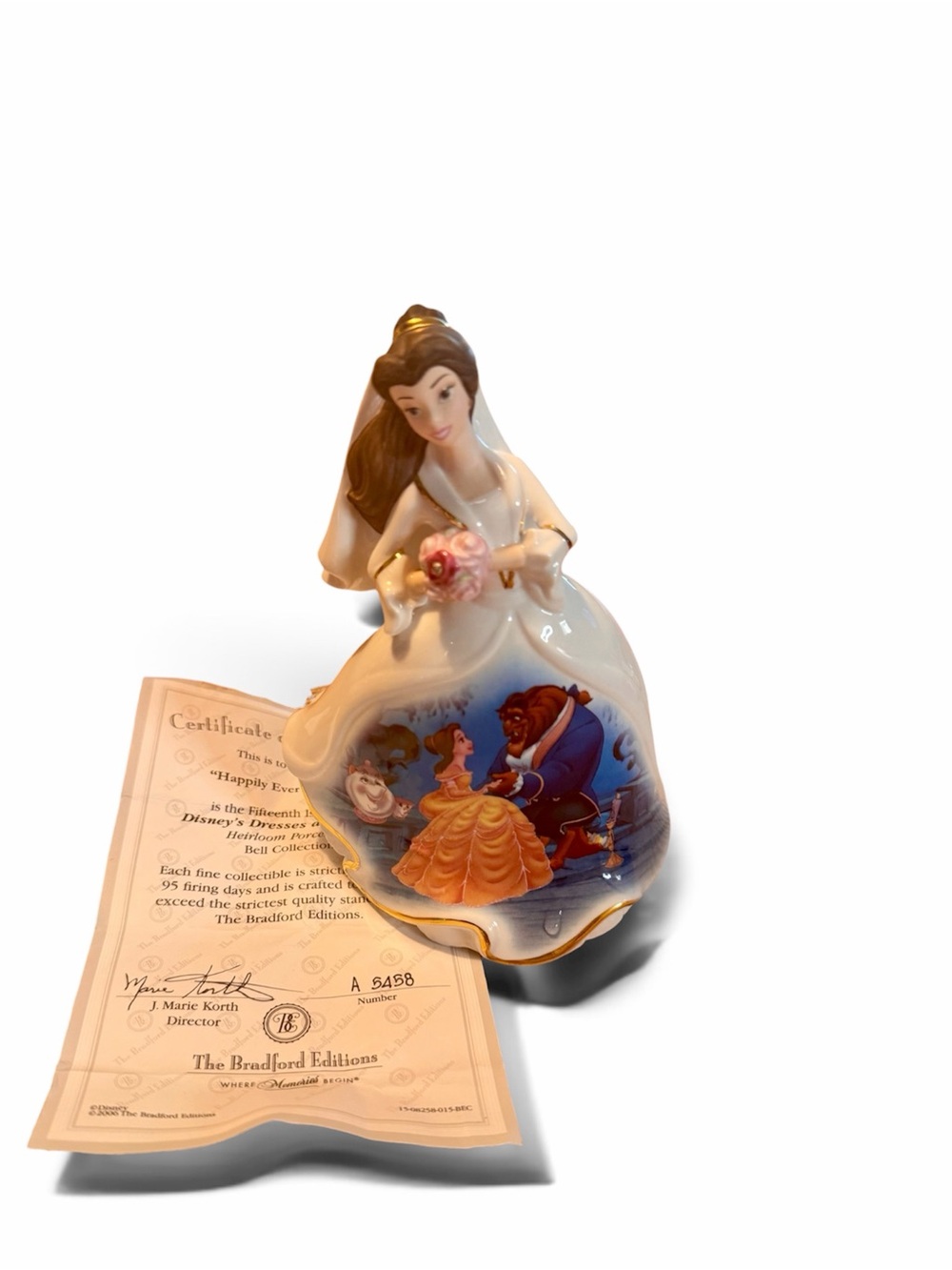 Bradford Editions Disney Beauty & The Beast Belle Figurine 2004